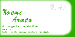noemi arato business card